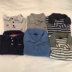 Bundle of 6 short sleeve collared shirts